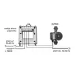 Slika 7/9 - Spajanje prijemne jedinice Q3RF termostata sa cirkulacijskom pumpom